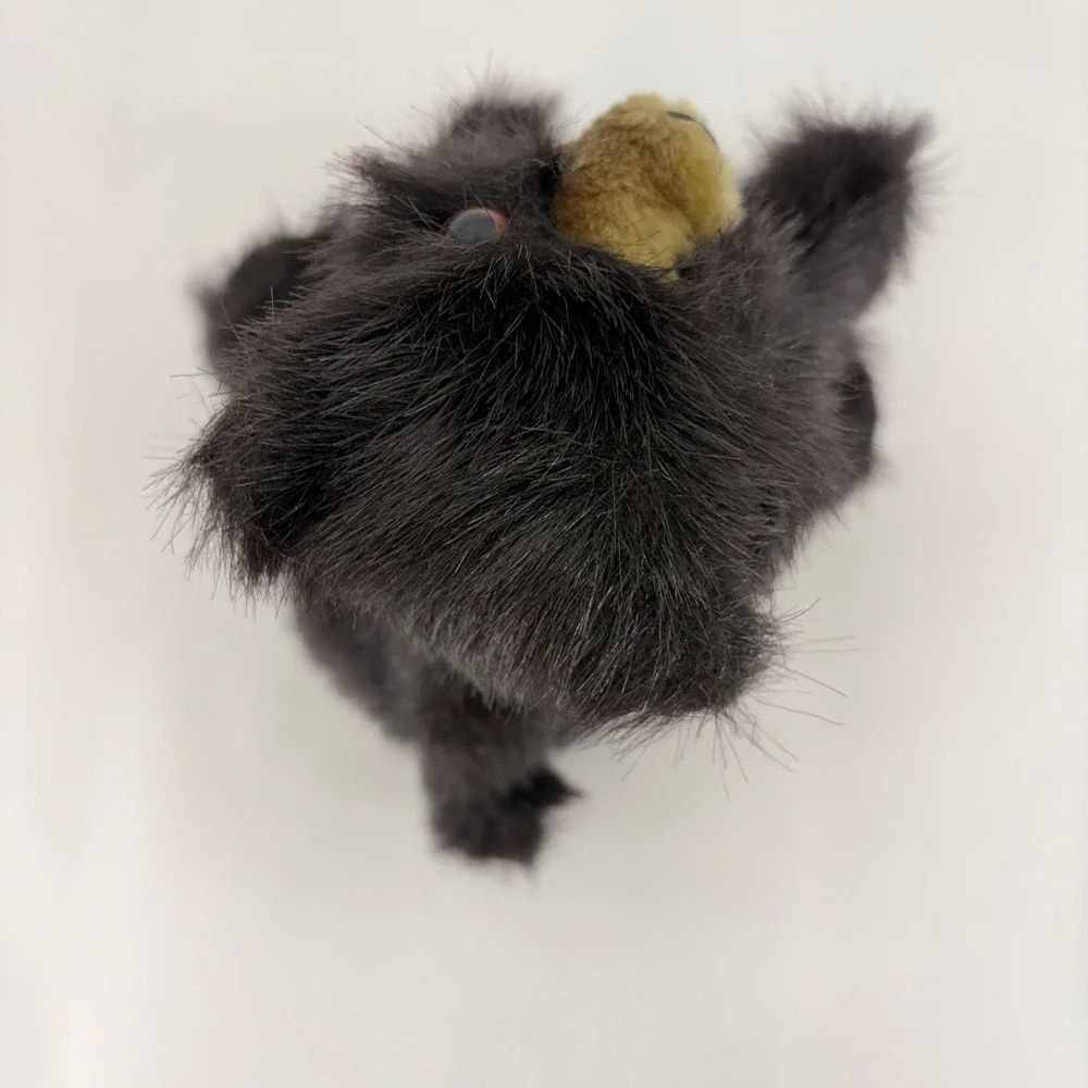 Folkmanis Baby Black Bear Hand Puppet Plush Black Brown Realistic 2232